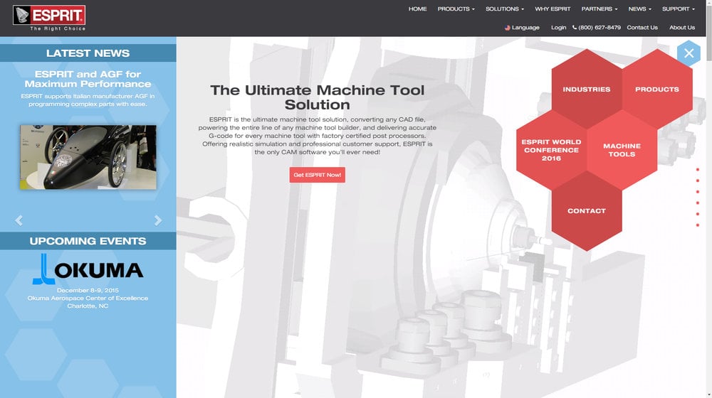 ESPRIT CAD/CAM Software Unveils Innovative New Website and Branding